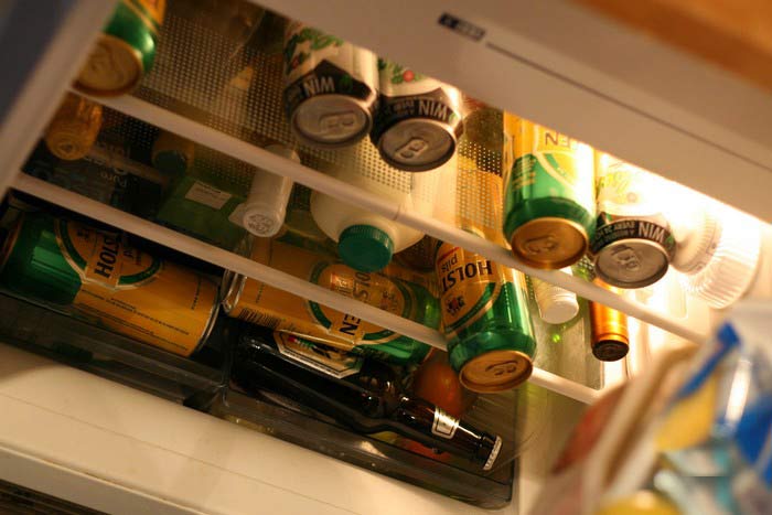 Водка в холодильнике фото
