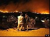فرار اهالی جنوب کالیفرنیا از آتش سوزی