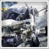 تصادف دلخراش در آزادراه تهران ـ قم , راننده پژو ۲۰۶ در آتش سوخت