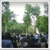 حضور بی سر و صدای احمدی نژاد در دانشگاه تهران و تجمع اعتراضی دانشجویان 