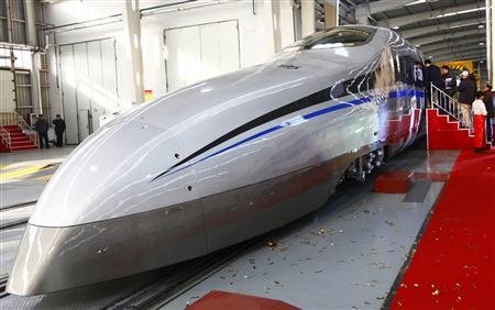 آزمایش قطاری در چین با سرعت 500 کیلومتر بر ساعت 