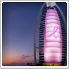 برج العرب دبی صورتی می‌شود