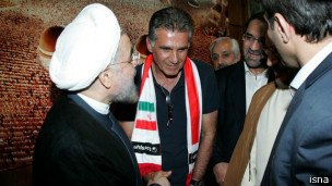 دیدار دو رئیس جمهور با تیم ملی فوتبال ایران