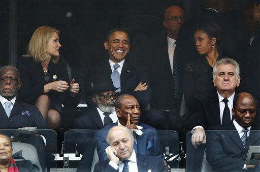 خوش و بش های «باراک اوباما» با نخست وزیر زن دانمارک و ناراحتی«میشل اوباما»