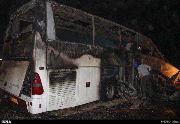 فرمانده پلیس‌راه : آتش‌ گرفتن ۳ اتوبوس اسکانیا تنها در ۱۵ روز