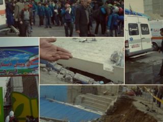 مجروح شدن دوازده دانش‌آموز براثر ریزش دیوار یک دبستان در کرج