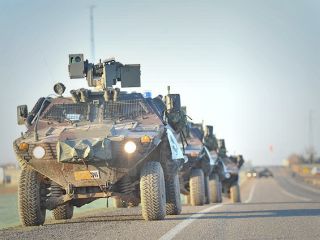 ورود تانک های ارتش ترکیه به سوریه برای جابجایی مقبره جد بنیانگذار عثمانی