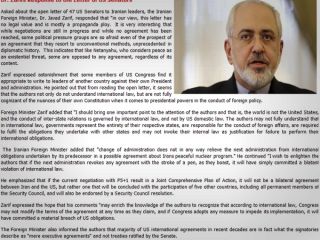 کنایه‌های توییتری ظریف و سناتور آمریکایی