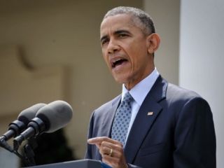 اوباما خطاب به مخالفان توافق اتمی: فکر می‌کنید جنگ بهتر است؟