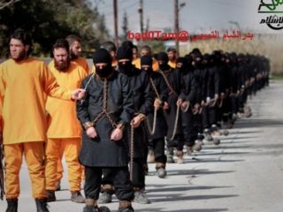 اعدام اعضای داعش به شیوه خودش