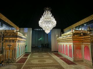 در تهران از 'ضریح نمادین امام حسین و حضرت عباس' پرده‌برداری شد - عکس