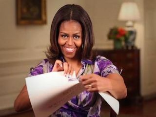 همسر اوباما تابلو 