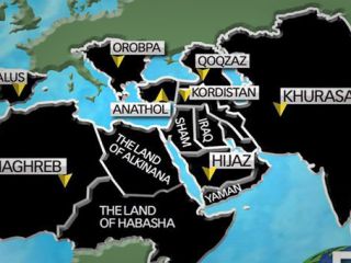 عکس نقشه شوم قلمرو داعش برای سال ۲۰۲۰