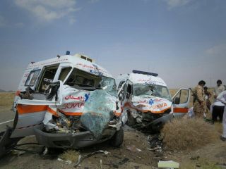 یک کشته درپی تصادف ۲ آمبولانس اورژانس