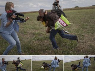 پناهجوی لگد خورده تروریست از آب درآمد