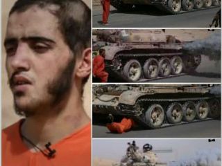 شیوه جدید داعش برای کشتن: اعدام با تانک!