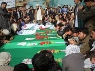 اجساد گروگان‌های سربریده شده به کابل رسید