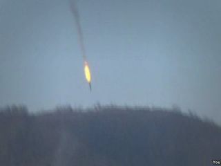 ترکیه هواپیمای نظامی روسیه را سرنگون کرد + ویدیو