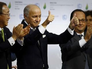 نشست پاریس درباره تغییرات اقلیمی به توافق تاریخی رسید