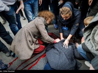 ۲۰ دقیقه جان دادن در ۲۰ قدمی بیمارستان - تصاویر