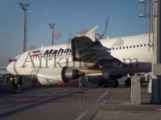 حادثه شدید برای هواپیمای ایرباس ماهان در فرودگاه استانبول