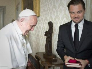 لئوناردو دی کاپریو با پاپ دیدار کرد