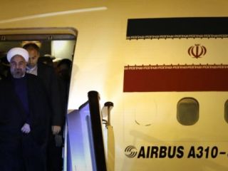 روحانی پس از سفر به ایتالیا و فرانسه به تهران بازگشت
