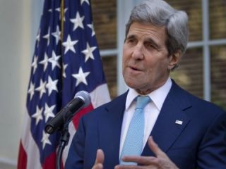 جان کری درباره حمایت آمریکا از حامیان روحانی در انتخابات هشدار داد