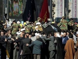 تشییع جنازه واعظ طبسی در مشهد - تصاویر