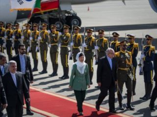 رئیس جمهوری کره جنوبی وارد ایران شد