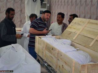 تصاویری از محل هدف قرار گرفتن سرکرده طالبان