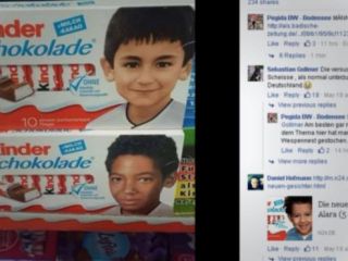 اعتراض پگیدا به توزیع شکلات با تصویر کودکان غیر سفیدپوست در آلمان