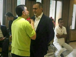 دیدار حسین فریدون،برادر رئیس جمهور، با مصطفی تاج زاده