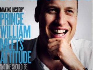 شاهزاده ویلیام روی جلد مجله همجنسگرایان حاضر شد