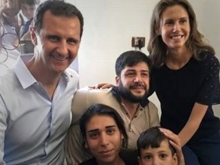 عیادت رییس جمهور سوریه و همسرش از مجروحان جنگ + تصاویر