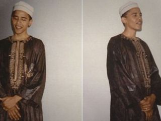 تصاویر اوباما با لباس اسلامی که برای اولین بار منتشر می شوند