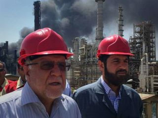 وزیر نفت ایران: علت آتش‌سوزی ماهشهر خرابکاری نیست