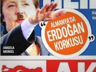 چاپ روزنامه ترکیه ای با تصویر سلام نظامی مرکل به سبک هیتلر!