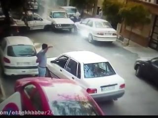 راننده وانت پیکان دیوانه دستگیر شد + ویدیو