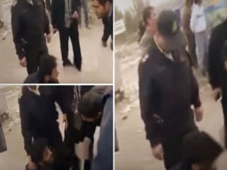 ضرب و شتم یک دستفروش به دست مأمور شهرداری ارومیه + ویدیو