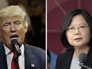 اعتراض چین به گفت و گوی تلفنی ترامپ با رئیس جمهوری تایوان