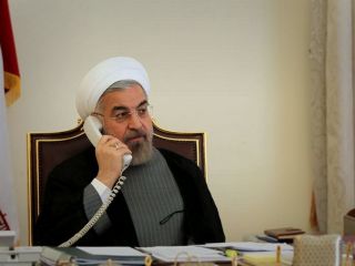 تبریک تلفنی روحانی به اسد و تاکید بر تداوم حمایت‌های ایران