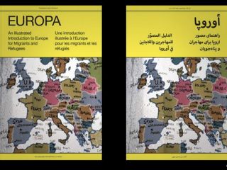 راهنمای مصور اروپا  برای مهاجران و پناهجویان.
