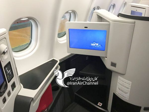بخش فرست‌ کلاس و بیزینس کلاس هواپیمای جدید ایران‌ایر تصاویر