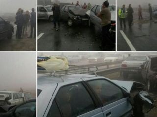 پلیس راه مسئول تصادف زنجیره‌ای مرگبار در مشهد شناخته شد