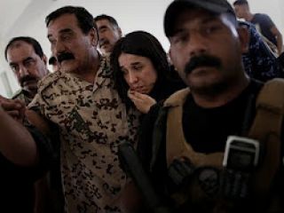 بازگشت نادیا مراد دختر ایزدی اسیر داعش به محل زندگی‌اش