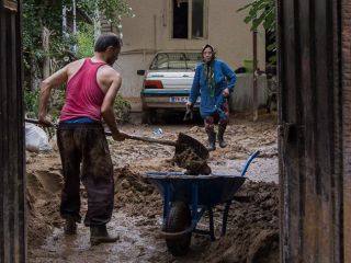 سیل در روستای تالش محله و دیوشل - تصاویر