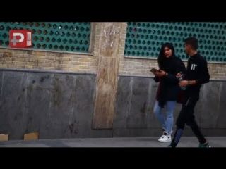 لحظه لو رفتن تیکه انداختن یک پسر به دختر ایرانی جلوی دوربین