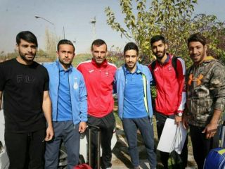 تصویری از دیدار ستاره‌های پرسپولیس و استقلال در هتل المپیک