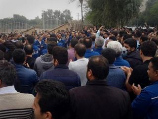 بازداشت شبانه کارگران معترض فولاد اهواز.